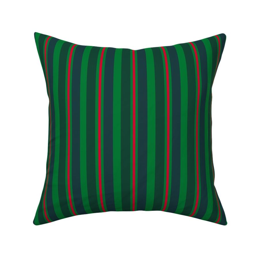 Candy Cane Stripe in Holly Jolly Green - 12 inches