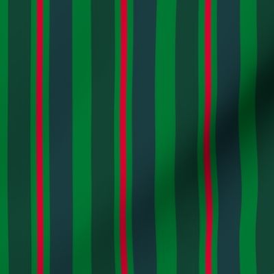 Candy Cane Stripe in Holly Jolly Green - 12 inches