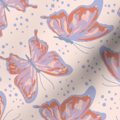 Glass Butterflies - Misty Rose (MEDIUM)