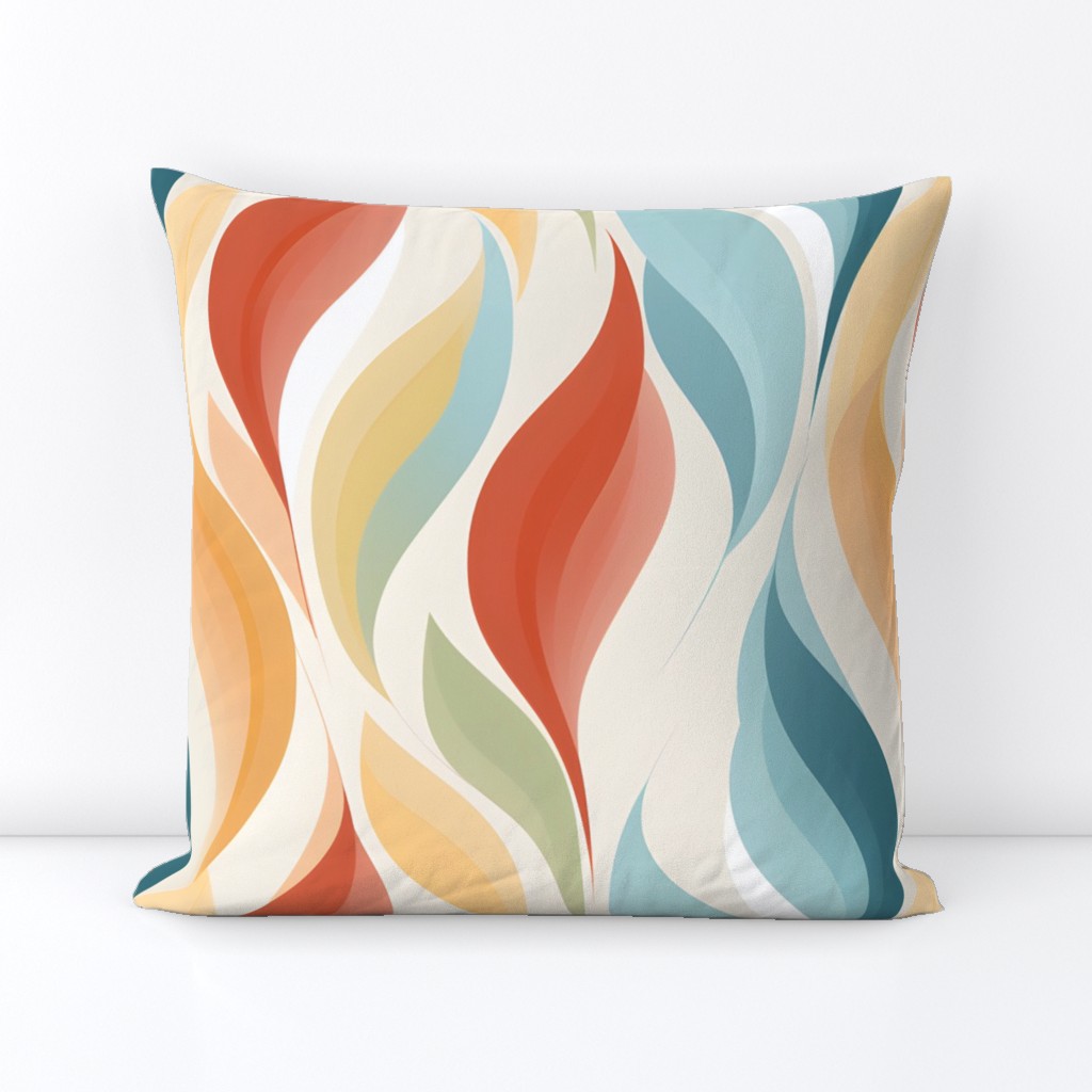 Muted Rainbow Waves - large