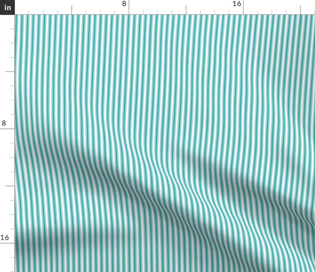 teal ticking stripes