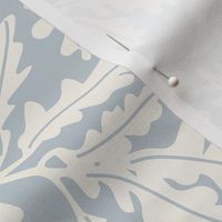 Pantone oak leaves in blue upward M