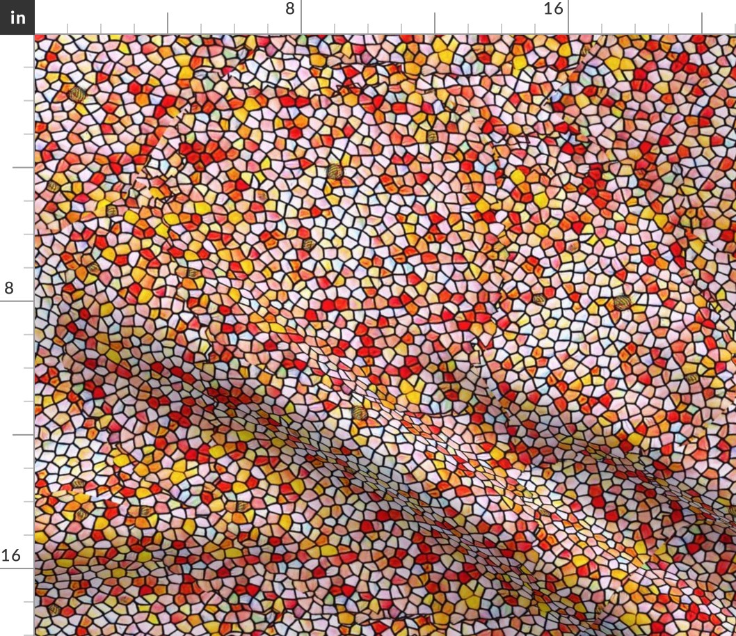 Red Yellow Eggshell Pattern 