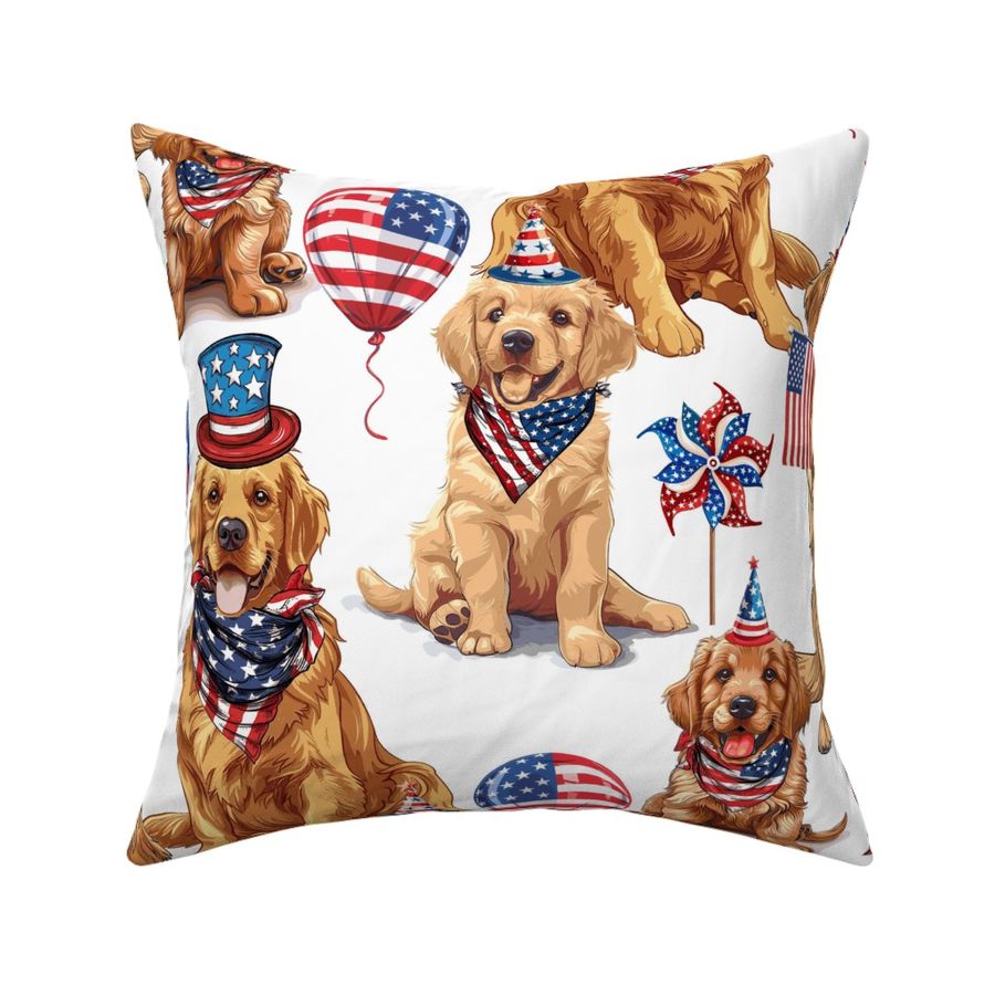 (L) American Patriot Dogs Golden Retriever  