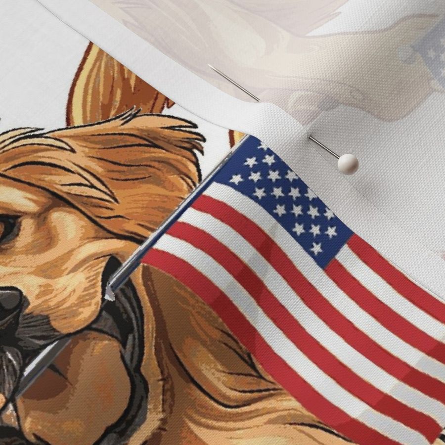 (L) American Patriot Dogs Golden Retriever  