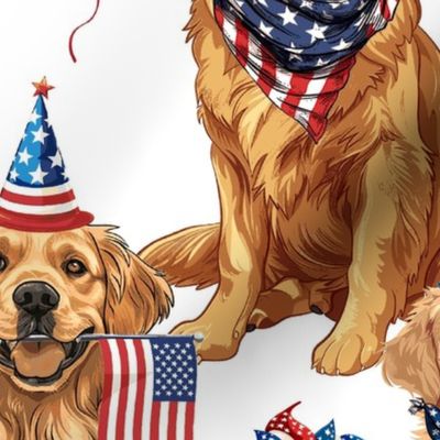 (L) American Patriot Dogs Golden Retriever  