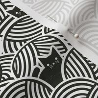 XS - Yarn Cats Black & White