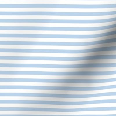 1/4 Inch Stripe Light Blue and White