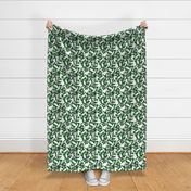 girly green white volleyballs pattern