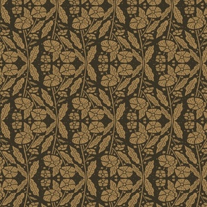 brown filled batik flower MEDIUM