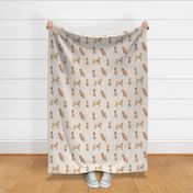 Golden Retrievers on Linen