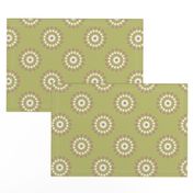 6” Warm Neutrals Minimalist Polka Dot Mandala - Small