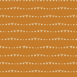 Orange Abstract Hearts