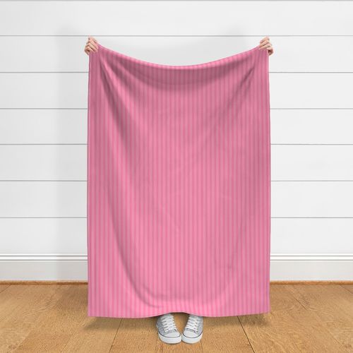 Small scale / Vertical 5 thin pastel stripes on retro pink / Cool monochromatic light baby pale straight lines on soft candy rose / simple plain classic 60s 70s modern girly fun blender