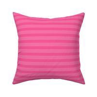 Small scale / Horizontal 5 thin pastel stripes on bright pink / Cool monochromatic light rose pale lines on rich deep jewel fuchsia / simple classic 60s 70s modern fun bold hot dark blender