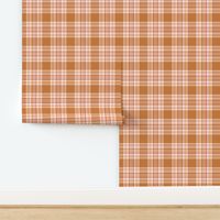 Maggie Plaid Golden pink peach MEDIUM SCALE