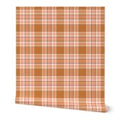 Maggie Plaid Golden pink peach MEDIUM SCALE