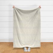 Tribal Boho - Mud cloth 2403051250 -cream - Light Blue - Baby Blue on Cream