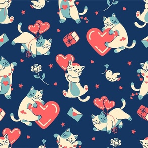 Mischief_and_lovely_cat_pattern