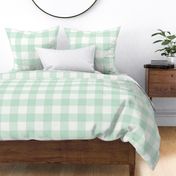 3" Jadeite Gingham: Pastel Green Gingham Check, Buffalo Check, Buffalo Plaid