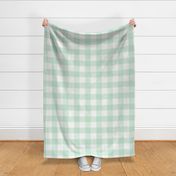 3" Jadeite Gingham: Pastel Green Gingham Check, Buffalo Check, Buffalo Plaid