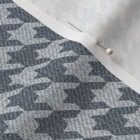 Textural Houndstooth (Medium) - Medium Gray & Charcoal Gray