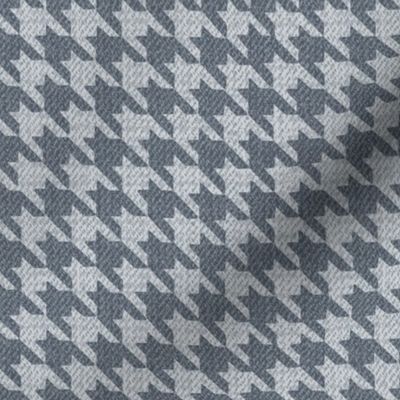 Textural Houndstooth (Medium) - Medium Gray & Charcoal Gray