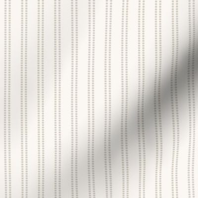 Seeded Stripe: Stone Gray Beaded Stripe, Neutral Brown Gray Thin Stripe