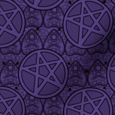 Witchy All Around Spooky Black And Purple