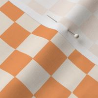 Classic Checkerboard Check in Orange