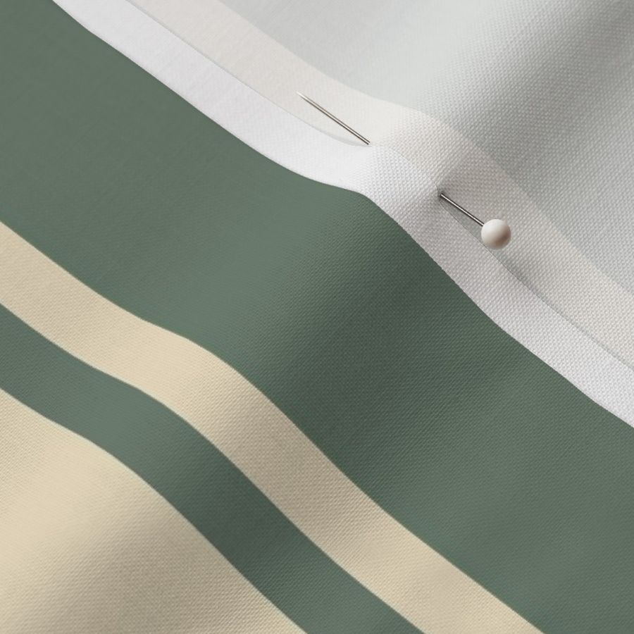 Bunnie Stripes Emerald Large Scale, Traditional Wallpaper Stripe