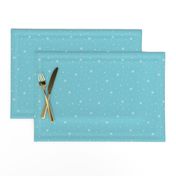 Whimsical Winter Snow on Light Blue