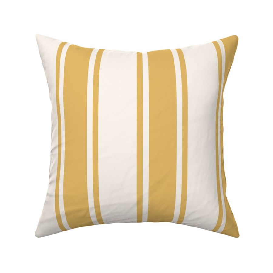 Traditional Wall Stripe-Goldenrod- Large Scale