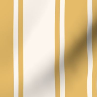 Traditional Wall Stripe-Goldenrod- Large Scale