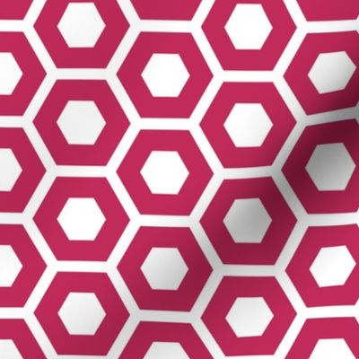 Hexagons Pink