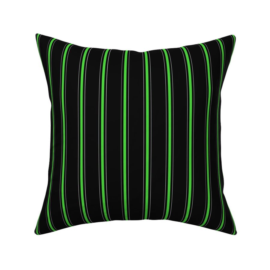 Triple Pin Stripe Neon Green