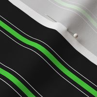 Triple Pin Stripe Neon Green