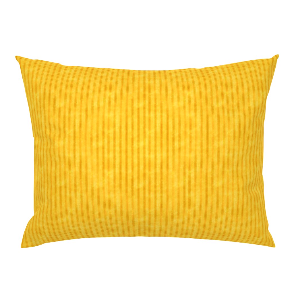 Sunshine Yellow Mini Ticking Stripe Patchwork Quilting Print