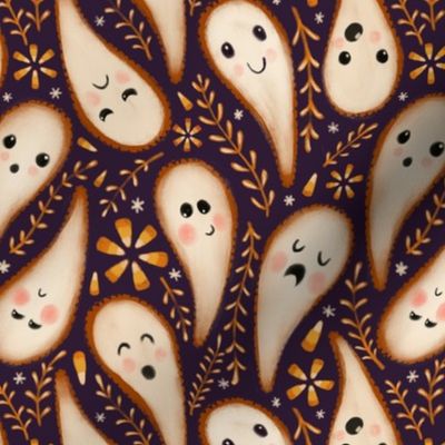 Paisley Halloween Ghosts (Small)