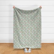 Cute Hand-Drawn Peppermint Christmas Candy in Bright Sage Green (Large)