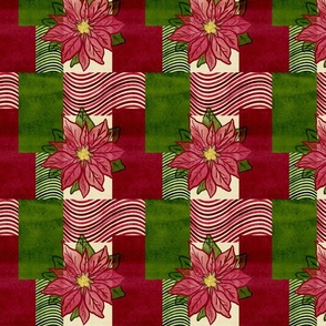 Christmas Poinsettia Patchwork