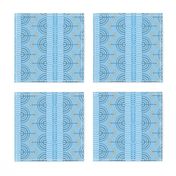 Hanukkah Menorah Striped Tapestry_light Blue Small