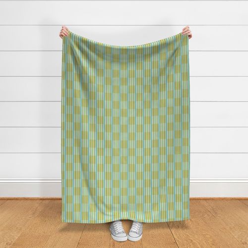 Preppy Yellow and Green Grandmillennial Gingham