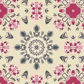 Boho Pink & Beige Design