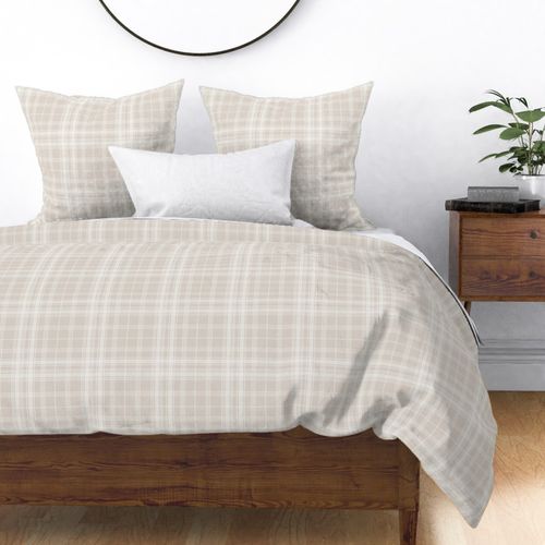 Neutral Farmhouse Plaid in Greige