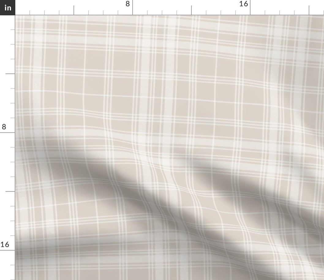 Neutral Farmhouse Plaid in Greige