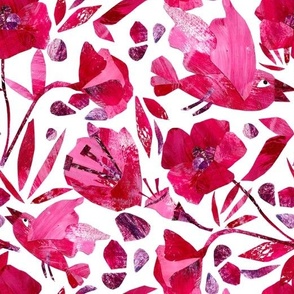 Pink Poppies - Block