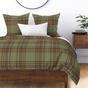 Cabincore tartan - Large - Forest Green and Brown