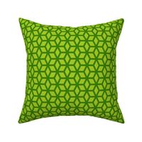 Geometric Shapes - Lime Green and Dark Asparagus