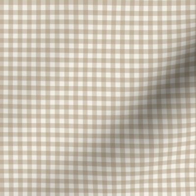 3/16" Gingham: Putty Gingham Check, Neutral Buffalo Check, Buffalo Plaid